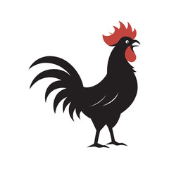 Rooster Announcing Dawn With Mighty Call