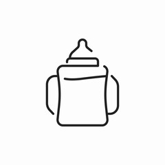 baby milk bottle icon sign vector