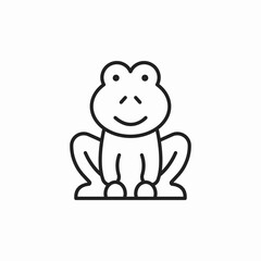 frog animal icon sign vector
