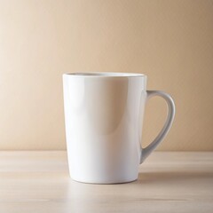 Obraz premium Simple White Mug Product Mockup