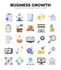 Business Growth Icons. 25 Marketing. Finance. and E.commerce Assets