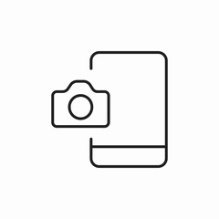 phone photo camera icon sign vector