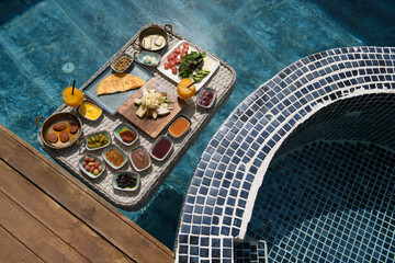 Luxury Floating Breakfast in Swimming Pool