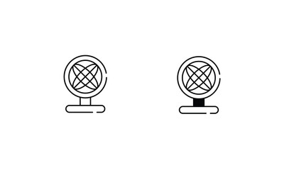 Rotational Axis icons set vector stock illustration