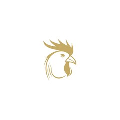 Gold roster logo vector design template