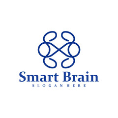 Brain logo design concept vector. Brain Care Logo Design Template. Creative Symbol. Icon