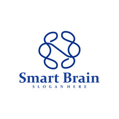 Brain logo design concept vector. Brain Care Logo Design Template. Creative Symbol. Icon
