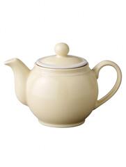 Classic teapot with deep focus isolated on a white background highlighting its timeless design and charm for tea lovers and collectors Transparent background PNG