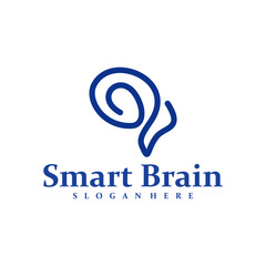 Brain logo design concept vector. Brain Care Logo Design Template. Creative Symbol. Icon