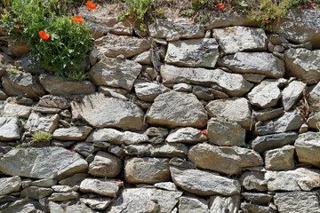 stone masonry wall natural material gray background texture