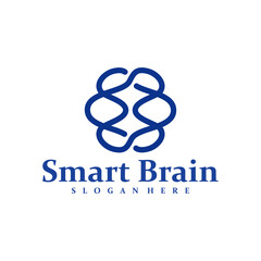Brain logo design concept vector. Brain Care Logo Design Template. Creative Symbol. Icon