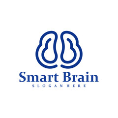 Brain logo design concept vector. Brain Care Logo Design Template. Creative Symbol. Icon