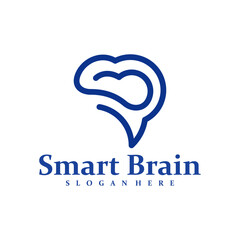 Brain logo design concept vector. Brain Care Logo Design Template. Creative Symbol. Icon