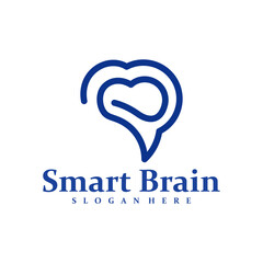 Brain logo design concept vector. Brain Care Logo Design Template. Creative Symbol. Icon