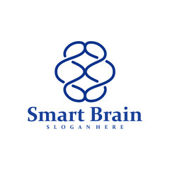 Brain logo design concept vector. Brain Care Logo Design Template. Creative Symbol. Icon