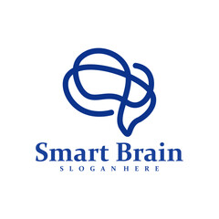 Brain logo design concept vector. Brain Care Logo Design Template. Creative Symbol. Icon