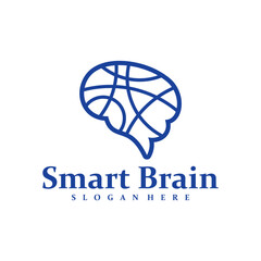 Brain logo design concept vector. Brain Care Logo Design Template. Creative Symbol. Icon