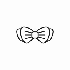 butterfly tie icon sign vector