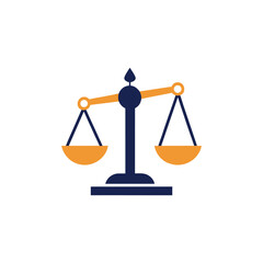 Unbalanced Justice Scale Vector Illustration