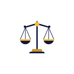 Unbalanced Justice Scale Vector Illustration