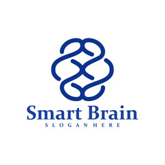 Brain logo design concept vector. Brain Care Logo Design Template. Creative Symbol. Icon