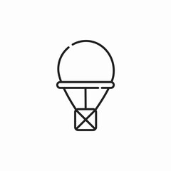 parachute drop icon sign vector