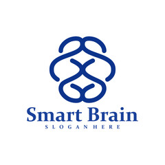 Brain logo design concept vector. Brain Care Logo Design Template. Creative Symbol. Icon