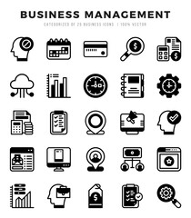 icons set. Business Management for web. app. vector illustration.