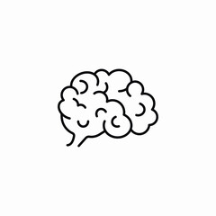 brain smart icon sign vector