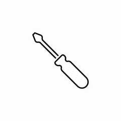 Fototapeta premium screwdriver repair icon sign vector