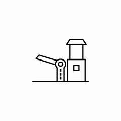 toll barrier icon sign vector