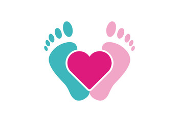 Healthy Feet Icon Logo Design, Foot Care Symbol, Podiatry Art, Wellness Emblem, Foot Health Awareness, Medical SVG File