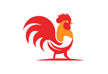 Hen icon logo design, farm animal symbol, poultry vector art, rustic style, natural food logo, agricultural SVG file design