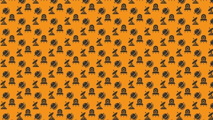 Astronomy space alien vector pattern design 