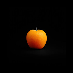 Vibrant orange fruit on a dark background