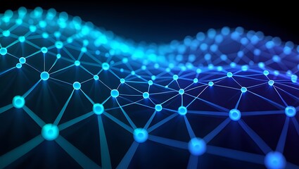 Abstract Network Connection Nodes and Lines in Cyberspace