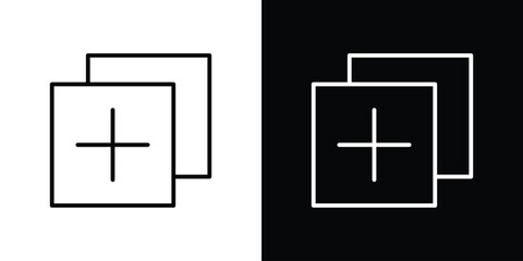 Add apps icon. Simple element illustration. outline and flat symbol design