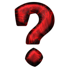 red question mark