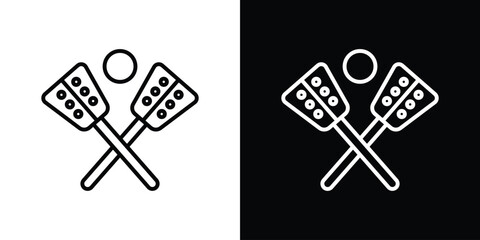 America map icon. Simple element illustration. outline and flat symbol design