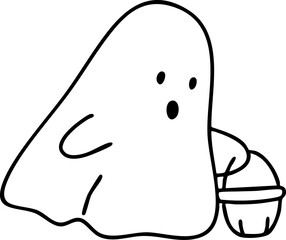 cartoon happy halloween fun illustration spooky slogan t-shirt decoration 