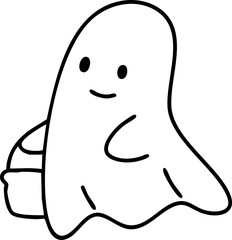 cartoon happy halloween fun illustration spooky slogan t-shirt decoration 