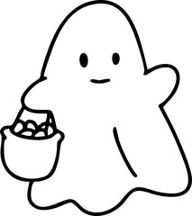 cartoon happy halloween fun illustration spooky slogan t-shirt decoration 