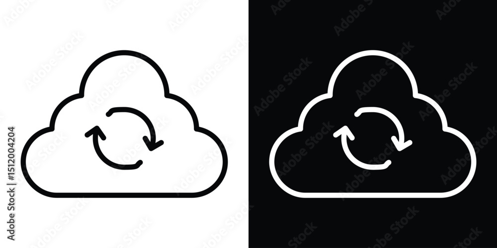 Aufkleber backup icon. simple element illustration. outline and flat symbol design