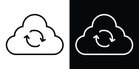 Backup icon. Simple element illustration. outline and flat symbol design