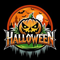 halloween background with pumpkin