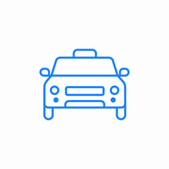 front car icon sign vector