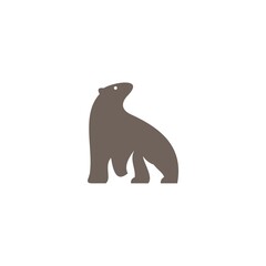 bear simple modern logo template design