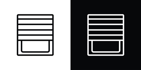 Blinds icon. Simple element illustration. outline and flat symbol design