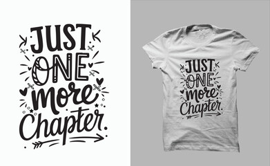 just one more chapter read lover t-shirt silhouette