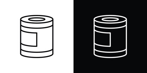 Can food icon. Simple element illustration. outline and flat symbol design